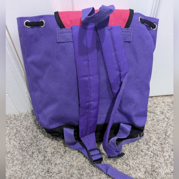 Vintage Walt Disney World Kids Canvas Purple Minnie Mouse Mini Bookbag - Picture 5 of 12